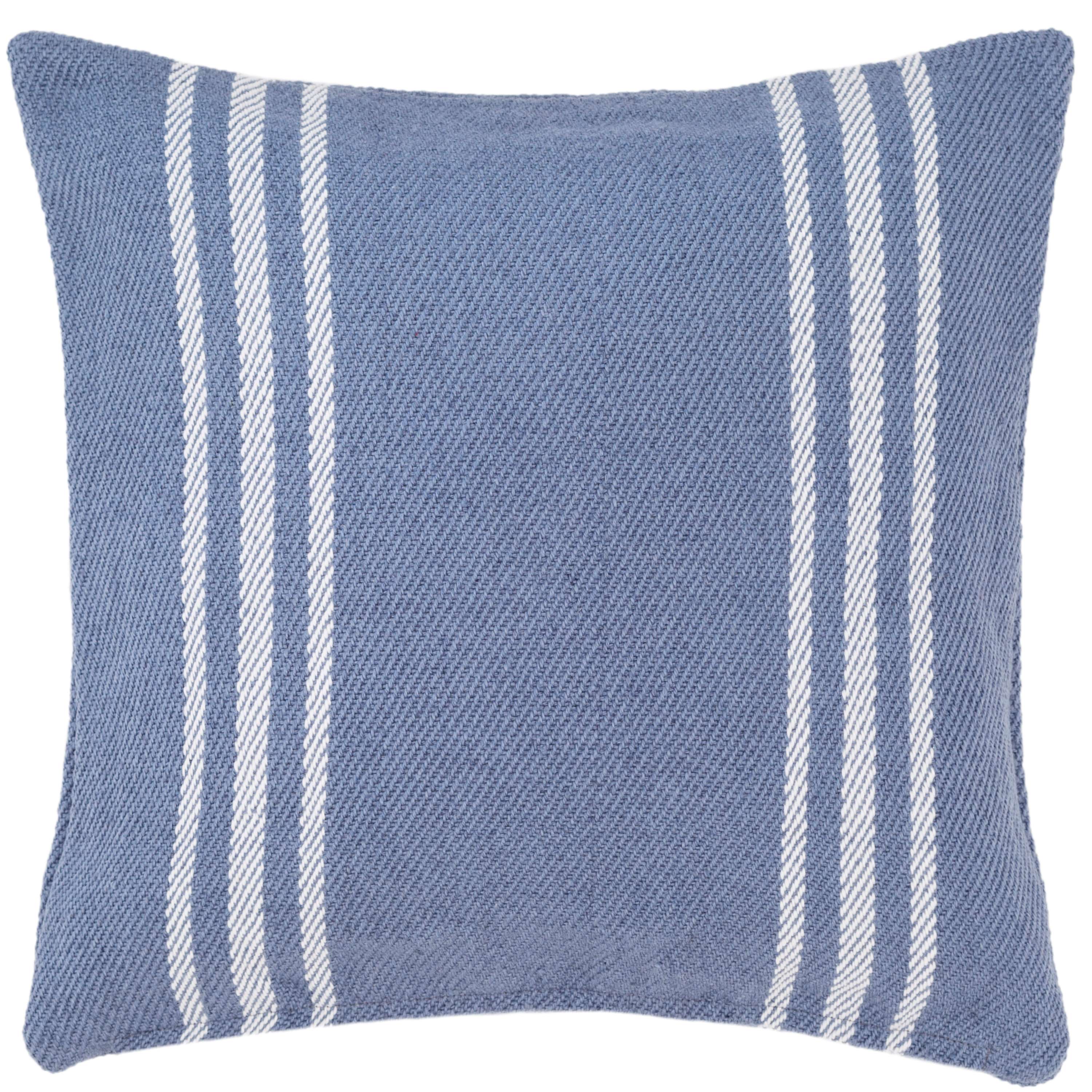 Lexington Denim/White Indoor/Outdoor Pillow Fresh American